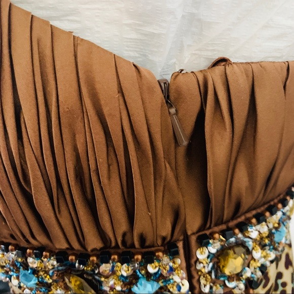 Dave & Johnny Animal Print Heavily Beaded Size 8 - Picture 5 of 8